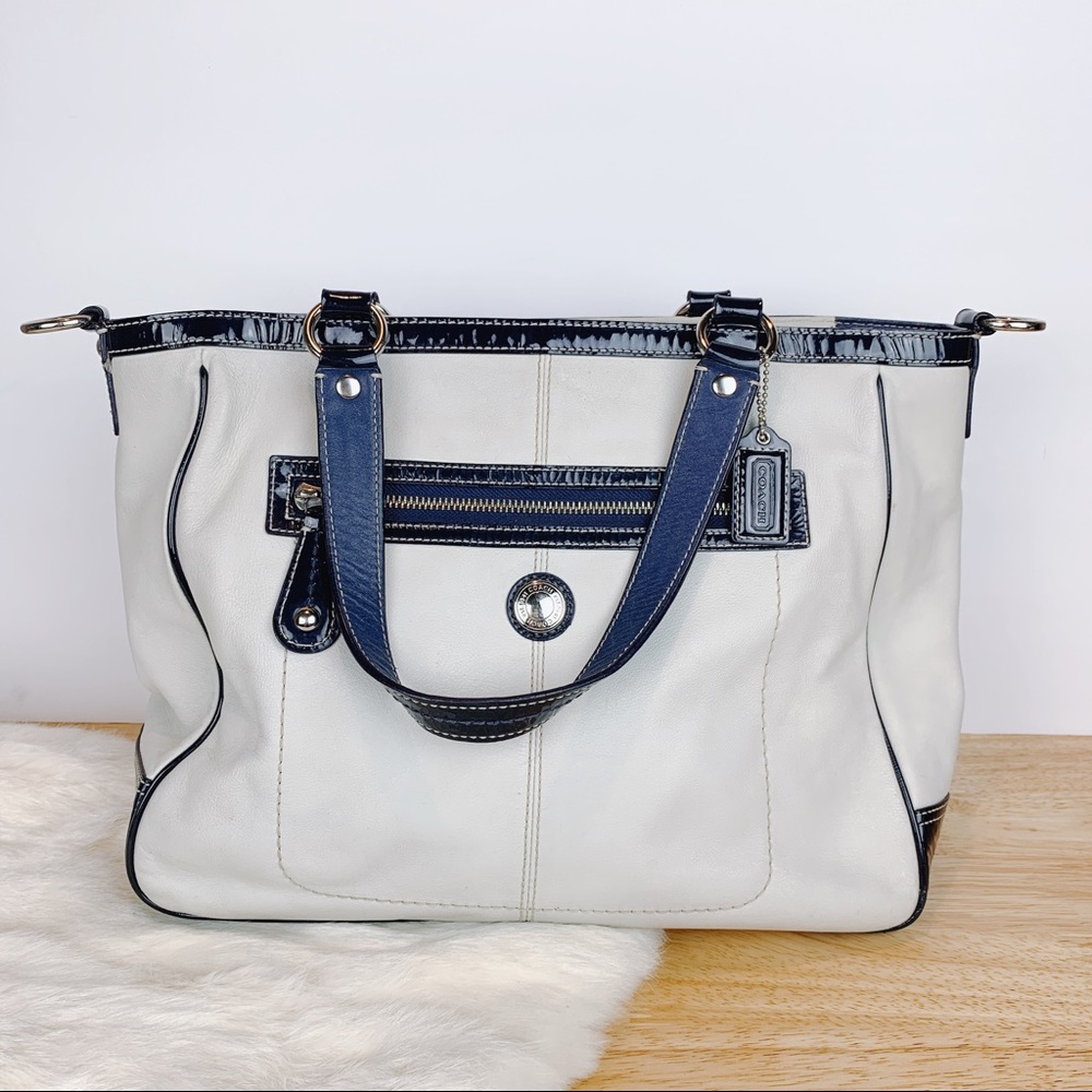 Coach Leather White Purse